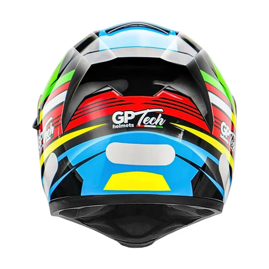 CAPACETE GP TECH ULTRA SV FLAG VERMELHO/AMARELO/VERDE