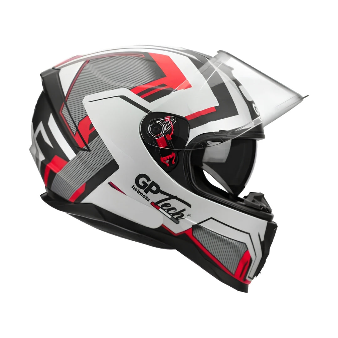 CAPACETE GP TECH ULTRA SV FUSION V2 VERMELHO/CINZA