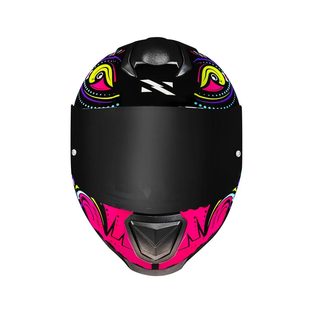 CAPACETE NORISK RAZOR CIRCUS BLACK/PINK