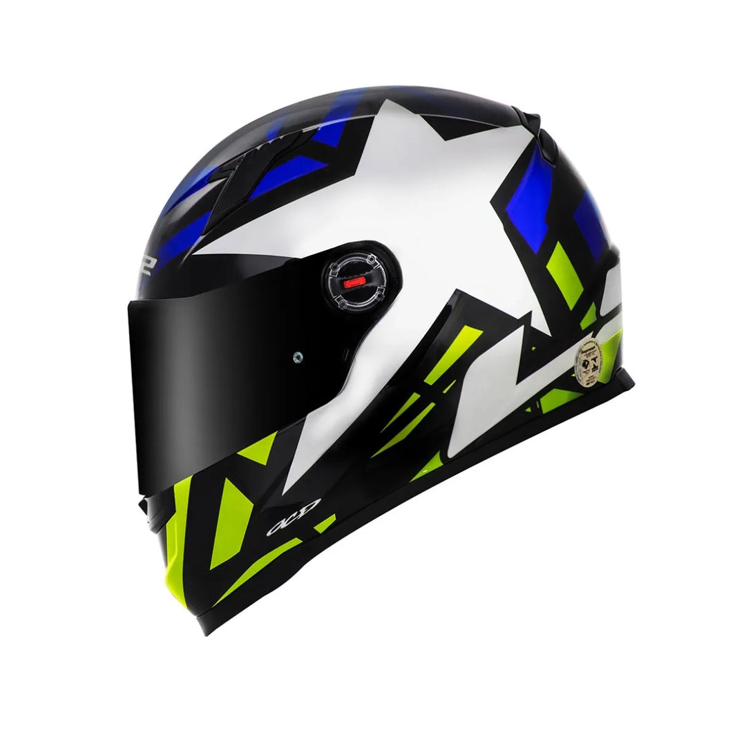 CAPACETE LS2 AIRFLOW STARWAR AZULAMARELO BLUEHV YELLOW